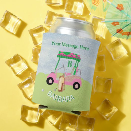 Name der Quick Golf Cart-Nachricht Monogram Dosenkühler (In Situ Sommer)