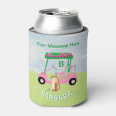 Name der Quick Golf Cart-Nachricht Monogram Dosenkühler (Kanne Vorderseite)