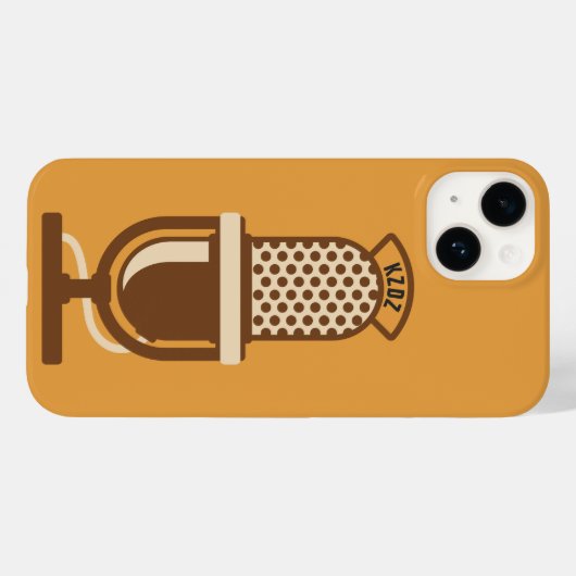 Name der Radiostation für das Mikrofonlogo Case-Mate iPhone Hülle (Rückseite (Horizontal))