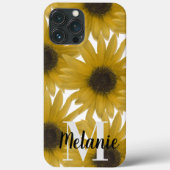 Name der realistischen Sonnenblumen Case-Mate iPhone Hülle (Rückseite)