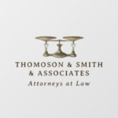 Name der Rechtsanwaltskanzlei Fensteraufkleber (Blatt)