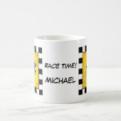 Name der Rennzeit Personalisiert Prüfzeichen Kaffeetasse (Mittel)