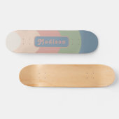Name der Retro-Pastelle Skateboard (Horizontal)