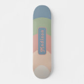Name der Retro-Pastelle Skateboard (Vorne)