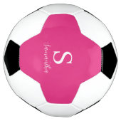 Name der rosa Monogramm Fußball (Gedreht)