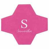 Name der rosa Monogramm Fußball (Flach)