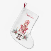 Name der Rosa Nutcracker Kleiner Weihnachtsstrumpf (Vorderansicht (hängend))