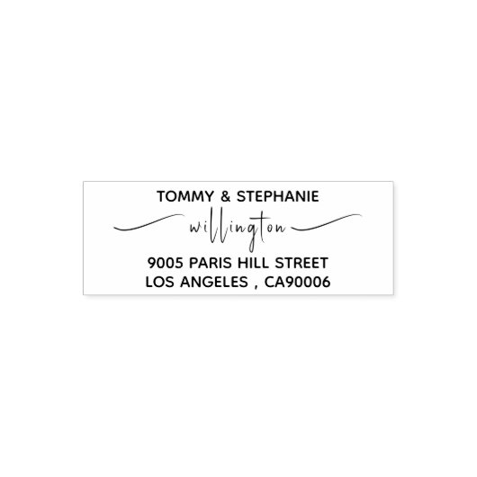 Name der Rücksendeadresse für die personalisierte  Permastempel (Design)