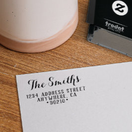 Name der Rücksendeadresse für selbstfarbige  Brief Permastempel