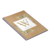 Name der Rustikalen Aquarellgrün Notizblock (Rechte Seite)