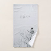 Name der Schmetterlingsfamilie Personalisiert Badhandtuch Set (Handtuch)