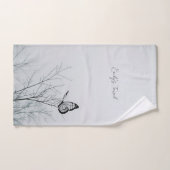Name der Schmetterlingsfamilie Personalisiert Badhandtuch Set (Handtuch)
