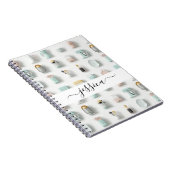 Name der Schriftzeichen der modernen Küche Notizblock (Rechte Seite)