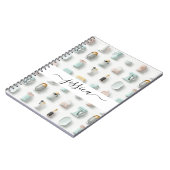 Name der Schriftzeichen der modernen Küche Notizblock (Linke Seite)