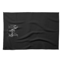 Name der Schwarz-weißen grauen Monogramm-Familie