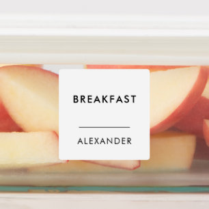 Name der Schwarz-weißen Mahlzeit Etiketten