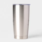 Name der schwarzen benutzerdefinierten Monogramm-I Thermobecher (Links)