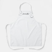 Name der schwarzen Curly-Signatur Schürze (Vorderseite)