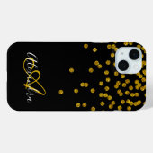 Name der Schwarzen Glitzer-Glitzern Case-Mate iPhone Hülle (Rückseite (Horizontal))