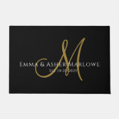 Name der schwarzen Goldfamilie für das Monogramm-S Fußmatte (Vorderseite)