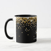 Name der schwarzen Goldmonogramm Tasse (Links)