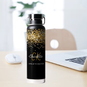 Name der schwarzen Goldmonogramm Trinkflasche