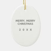 Name der Schwarzen Labrador-Hündin Monogram Erstma Keramik Ornament (Hinten)