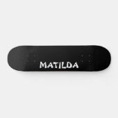 Name der Schwarzen Moderne | Stilvolle Trendy Skateboard (Horizontal)