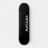 Name der Schwarzen Moderne | Stilvolle Trendy Skateboard (Vorne)