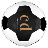 Name der schwarzen Monogrammbuchstaben Fußball (Gedreht)