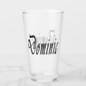Name der schwarzen Sterne, Glas (Rückseite)