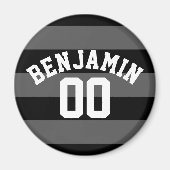 Name der schwarzen und grauen Silber-Streifen Magnet (Vorne)