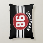 Name der schwarzen und roten Auto-Streifen Dekokissen (Vorderseite(Vertikal))