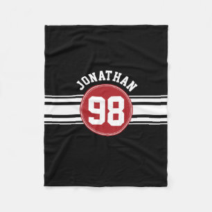 Name der schwarzen und roten Auto-Streifen Fleecedecke