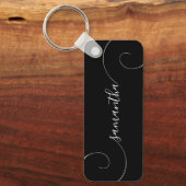 Name der schwarzen und weißen Curry Schlüsselanhänger (Vorderseite)