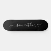 Name der schwarzen und weißen eleganten Swash-Sign Skateboard (Horizontal)