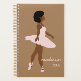 Name der schwarzen Vorderhaar ballerina Illustrati Planer