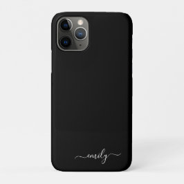 Name der Schwarzweißschrift mit dem weißen Monogra Case-Mate iPhone Hülle
