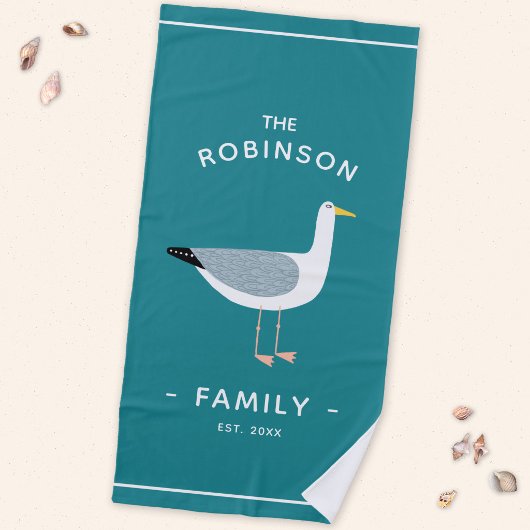 Name der Seagull-Familie Strandtuch