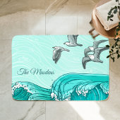 Name der Segel- und Meereswellen Badematte