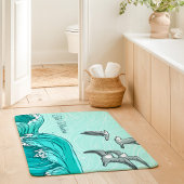 Name der Segel- und Meereswellen Badematte