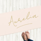 Name der Signatur Einfach minimaler Rosa Rosa Gold Yogamatte