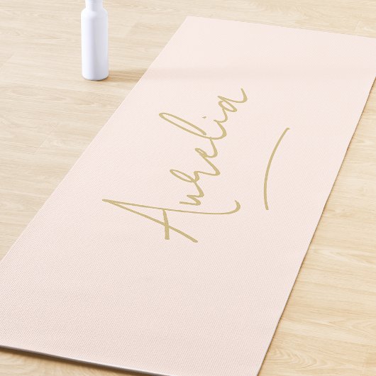 Name der Signatur Einfach minimaler Rosa Rosa Gold Yogamatte