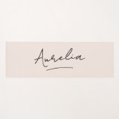 Name der Signatur Einfache minimale Rosa Yoga Mat Yogamatte (Vorderseite (Horizontal))