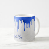 Name der silberblauen Tropfen Kaffeetasse (VorderseiteRechts)