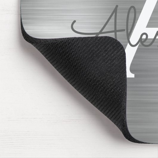 Name der Silberfolie Monogram Mousepad (Ecke)