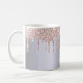 Name der silberrosa Tropfen Kaffeetasse (Links)