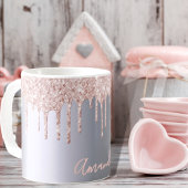 Name der silberrosa Tropfen Kaffeetasse