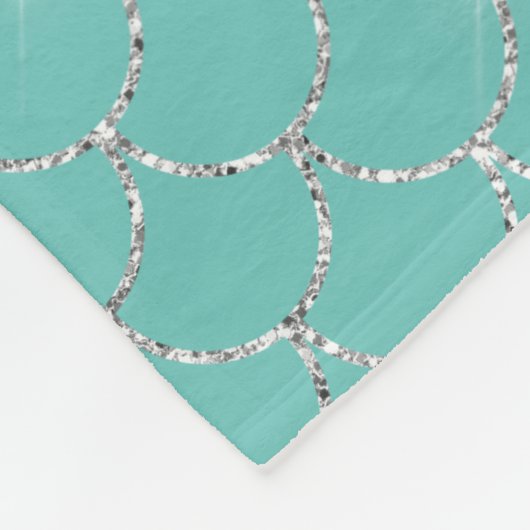 Name der Silver Mint Mermaid Fleecedecke (Ecke)