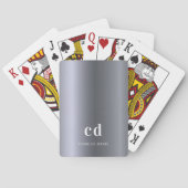 Name der Silver Monogram-Initialen Spielkarten (Rückseite)